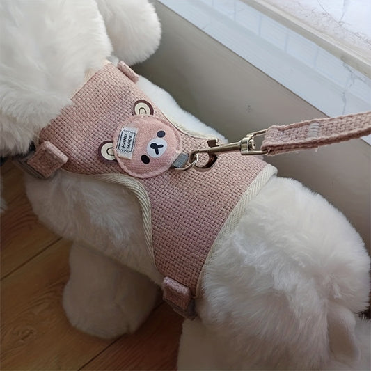 Harnais petit chien MiniPattes rose