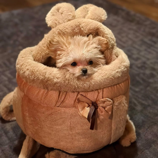 chien sac de transport Peluchon ultra douce